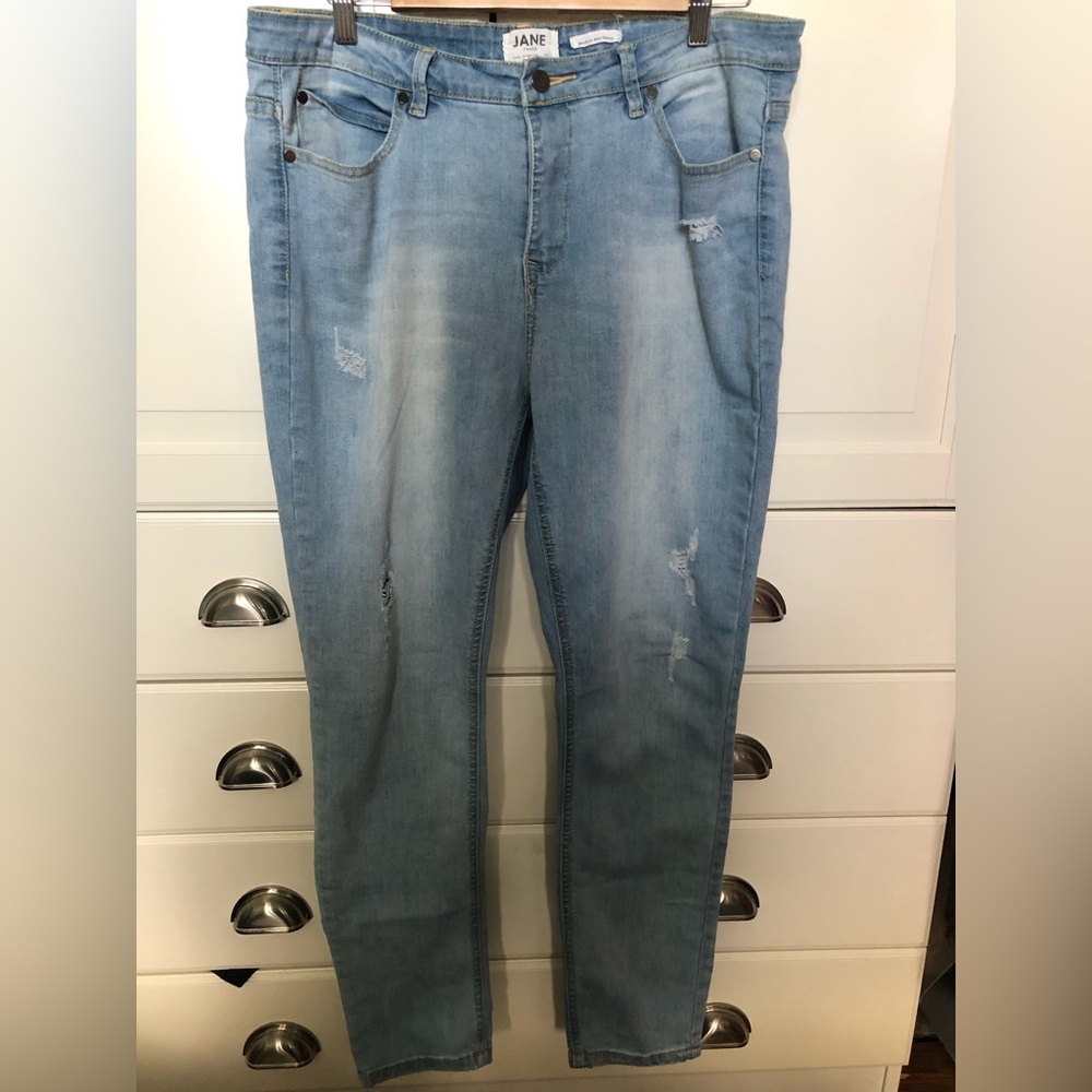Jane brand light blue skinny jeans, size 14